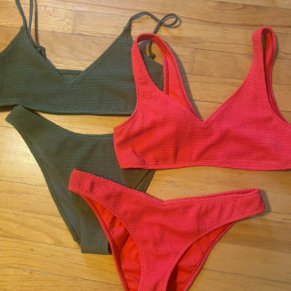 2 Brand New Pac Sun Swimsuits Size Large